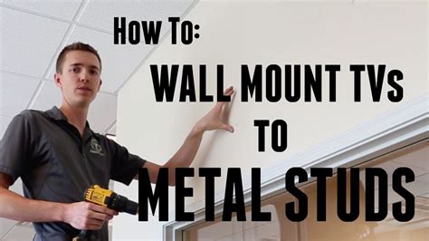 how to mount a tv bracket on metal studs|best screws for stud mount.